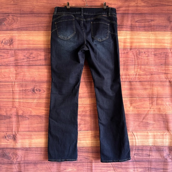 New York & Company Curve Creator Bootcut Jeans Dark Rinse Indigo Size 12 NWT - Picture 3 of 11